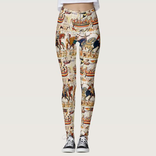 BAYEUX TAPESTRY NORMAN KNIGHTS, VIKING SHIPS, ARCH LEGGINGS (Voorkant)