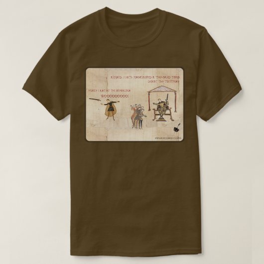 Bayeux Tapestry Saxon Skywalker T-shirt (Design voorkant)