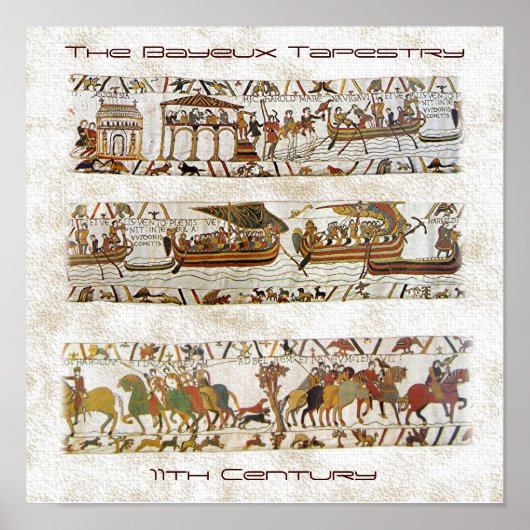 Bayeux Tapestry Scene Poster (Voorkant)
