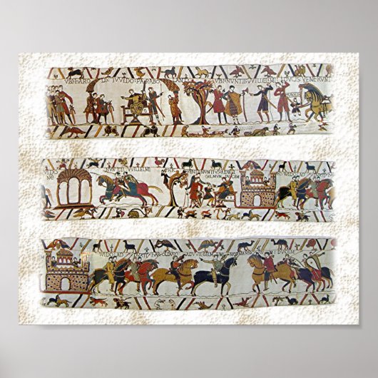 Bayeux Tapestry Scene Poster (Voorkant)