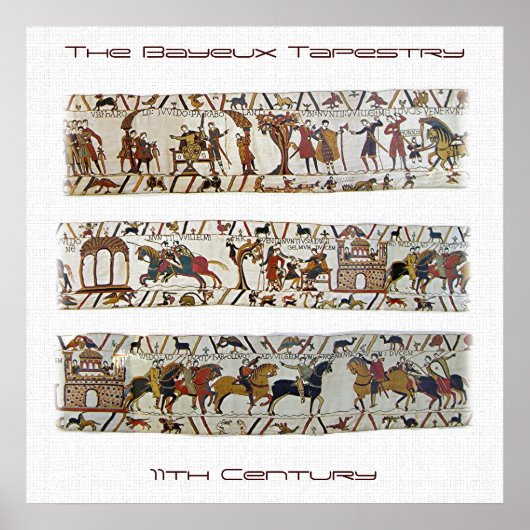 Bayeux Tapestry Scene Poster (Voorkant)