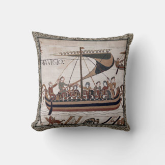 Bayeux Tapijt Normandisch oorlogsschip Worpkussen Kussen