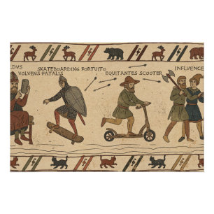 Bayeux Tapijt Parodie Perfect Poster
