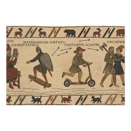 Bayeux Tapijt Parodie Perfect Poster (Voorkant)
