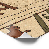 Bayeux Tapijt Parodie Perfect Poster (Hoek)