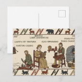 Bayeux-tapijtparodie Briefkaart (Voorkant / Achterkant)
