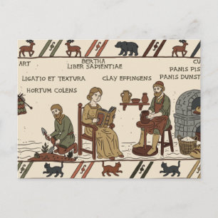 Bayeux-tapijtparodie Briefkaart