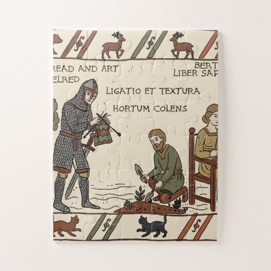 Bayeux-tapijtparodie Legpuzzel (Verticaal)