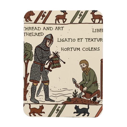 Bayeux-tapijtparodie Magneet (Verticaal)