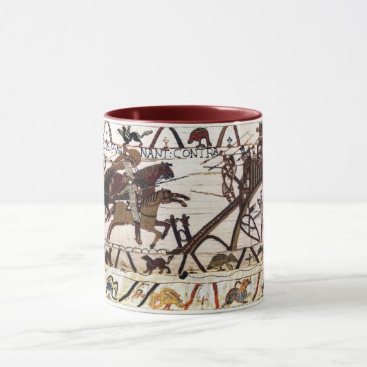 BAYEUX WANDTAPIJT BELEGERING VAN DINAN, AANVAL OP MOK (Midden)