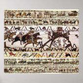 BAYEUX WANDTAPIJT BELEGERING VAN DINAN, AANVAL OP  POSTER (Voorkant)