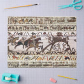 BAYEUX WANDTAPIJT BELEGERING VAN DINAN, AANVAL OP  TISSUEPAPIER (Craft)