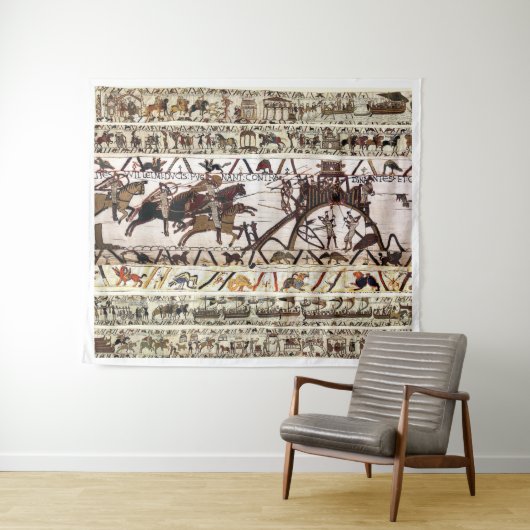 BAYEUX WANDTAPIJT BELEGERING VAN DINAN, AANVAL OP WANDKLEED (In Situ (horizontaal))