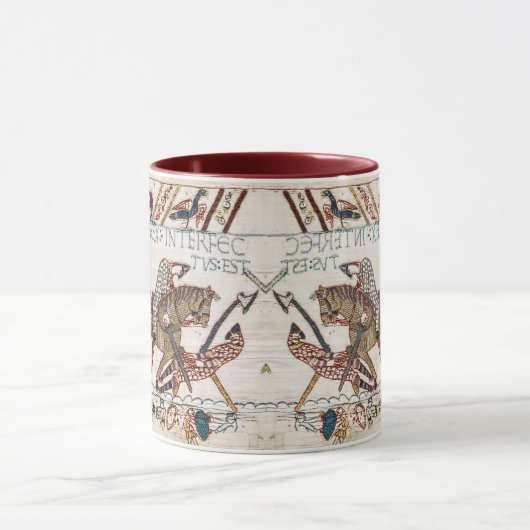 BAYEUX WANDTAPIJT Dood van Koning Harold tijdens d Mok (Midden)