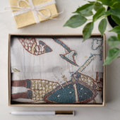 BAYEUX WANDTAPIJT Dood van Koning Harold tijdens d Tissuepapier (Geschenk)