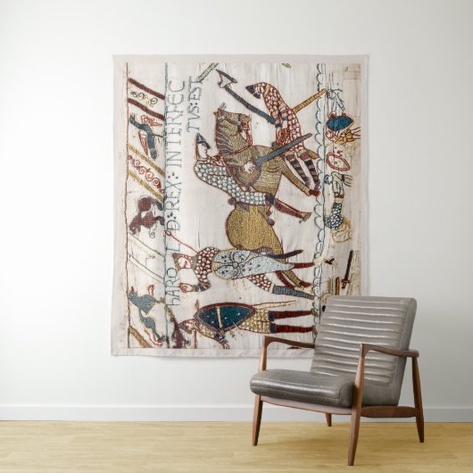 BAYEUX WANDTAPIJT Dood van Koning Harold tijdens d Wandkleed (In situ)