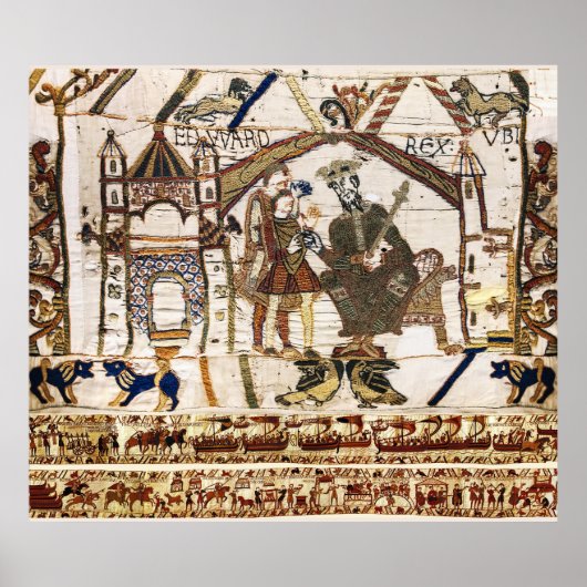BAYEUX WANDTAPIJT Koning Edward Belijder en Harold Poster (Voorkant)