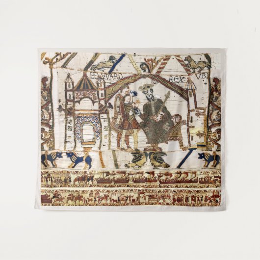 BAYEUX WANDTAPIJT Koning Edward Belijder en Harold Wandkleed (Voorkant (horizontaal))