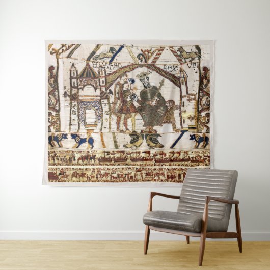 BAYEUX WANDTAPIJT Koning Edward Belijder en Harold Wandkleed (In Situ (horizontaal))