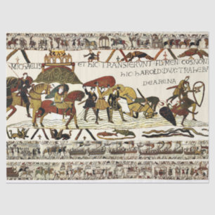 BAYEUX WANDTAPIJT William op Mont Saint-Michel Tissuepapier