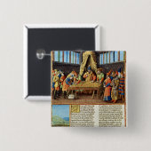 Bayezid Ik ontvang losgeld Vierkante Button 5,1 Cm (Voorkant /achterkant)