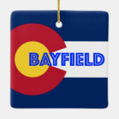 Bayfield Colorado Keramisch Ornament (Achterkant)