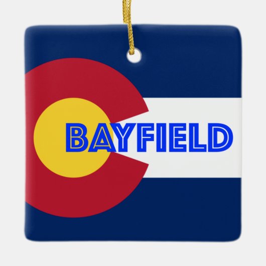 Bayfield Colorado Keramisch Ornament (Voorkant)