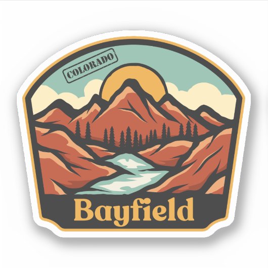 Bayfield, Colorado Sticker (Voorkant)