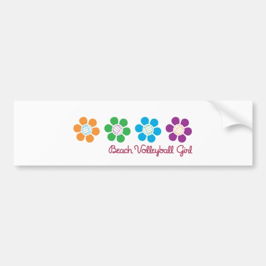 Bayflower Beach Volleyball Bumpersticker (Voorkant)