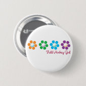 Bayflower Field Hockey Ronde Button 5,7 Cm (Voorkant /achterkant)