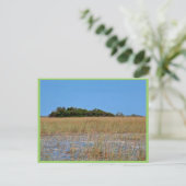 Bayhead in het gras briefkaart (Staand voorkant)