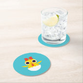 Bayla de Chick Ronde Kartonnen Onderzetter (Insitu)