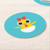 Bayla de Chick Ronde Kartonnen Onderzetter (Gebogen)