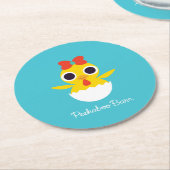 Bayla de Chick Ronde Kartonnen Onderzetter (Gebogen)