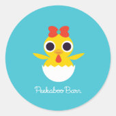 Bayla de Chick Ronde Sticker (Voorkant)