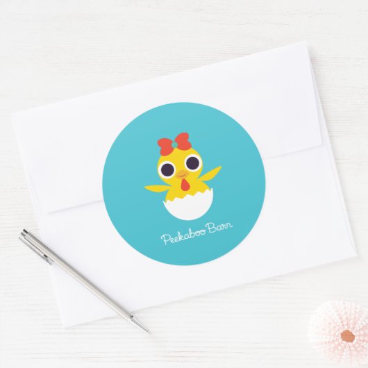 Bayla de Chick Ronde Sticker (Envelop)