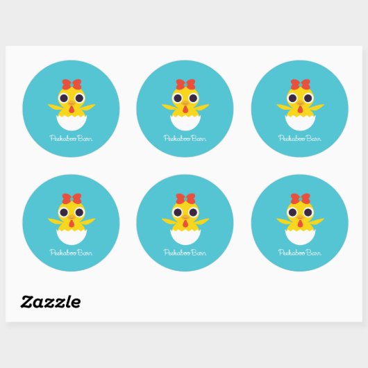 Bayla de Chick Ronde Sticker (Vel)