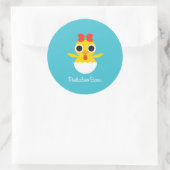 Bayla de Chick Ronde Sticker (Tas)