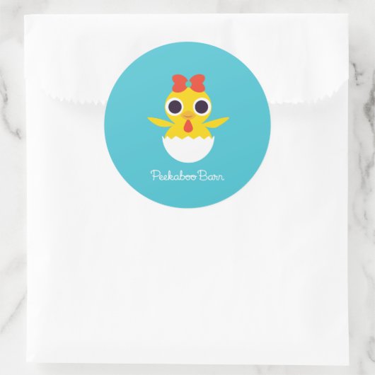 Bayla de Chick Ronde Sticker (Tas)
