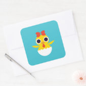 Bayla de Chick Vierkante Sticker (Envelop)