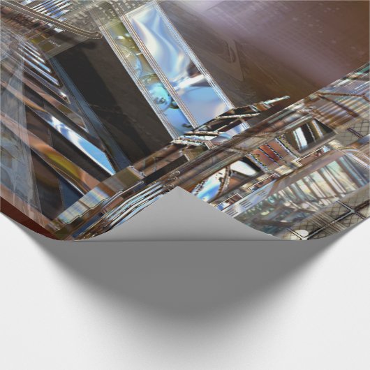 Baylene Modern Architect City Elegant Cadeaupapier (Hoek)