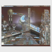 Baylene Modern Architect City Elegant Cadeaupapier (Vlak)