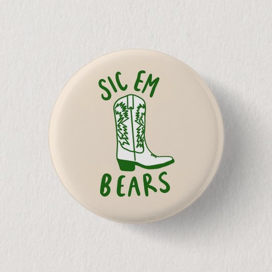 Baylor Game Day Knop Ronde Button 3,2 Cm (Voorkant)