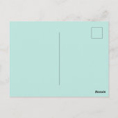 Bayon Face Blue Briefkaart (Achterkant)