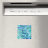 Bayon Face Blue Magneet (Insitu (Vaatwasser))