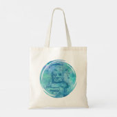 Bayon Face Blue Tote Bag (Achterkant)