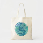 Bayon Face Blue Tote Bag (Voorkant)
