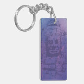 Bayon Face Paars Sleutelhanger (Voorkant Links)