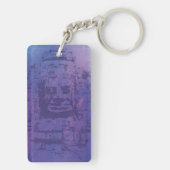 Bayon Face Paars Sleutelhanger (achterkant)