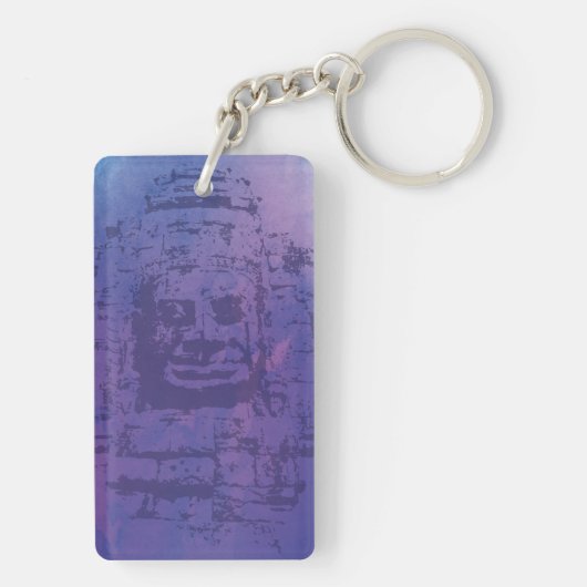 Bayon Face Paars Sleutelhanger (achterkant)